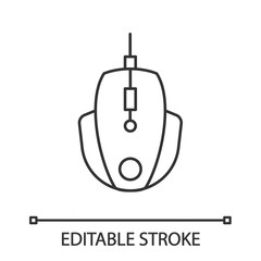 Fototapeta premium Gaming mouse linear icon