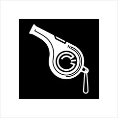 Whistle Icon, Creative Design