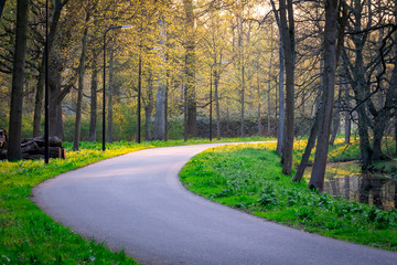 beautiful parks in autumn fall season