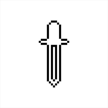 recommend clip art: Eye Dropper Icon Pixel Art, Pixelated Form