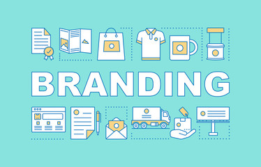 Branding word concepts banner