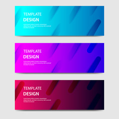 Fototapeta premium Vibrant gradient and futuristic background template for headline and header banner. Suitable for social media, web, blog, website.