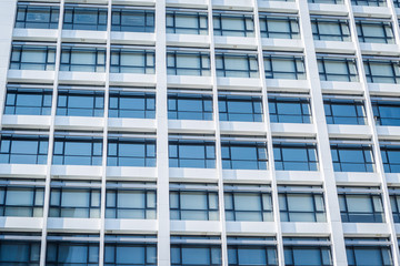 Windows of white building