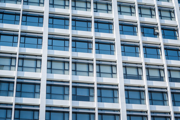 Windows of white building