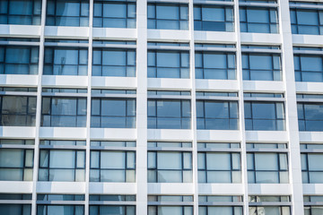 Windows of white building