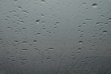 water drops on the surface