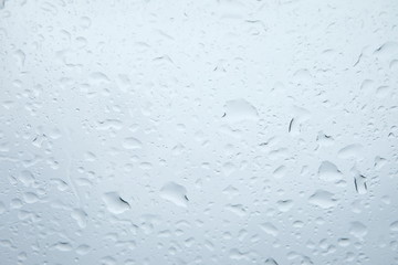 water drops on glass