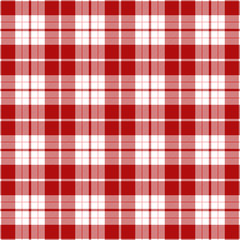 Red and White Tartan Plaid pattern. Traditional Scottish check textile backgrounds.