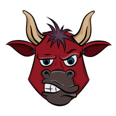 Red Bull Head Vector 