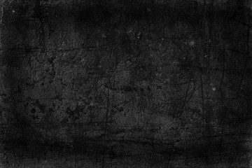 black old wall cracked concrete background / abstract black texture, vintage old background