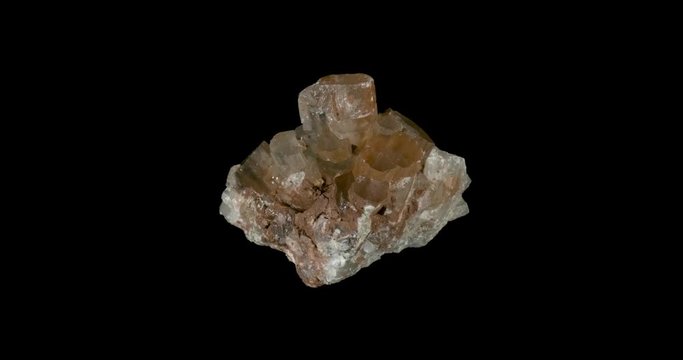 Sand Aragonite Mineral on Black