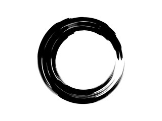 Grunge big circle made with paint.Grunge oval element.Grunge ink circle.