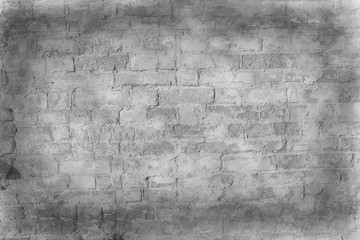 Obraz premium old gray wall / abstract vintage gray background, texture old concrete, plaster crack