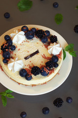 cheesecake with blueberry