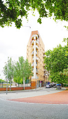 Modernos edificios en Barcelona, Catalunya, España, Europa