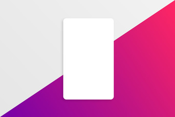 Colorful modern white card template with colorful design