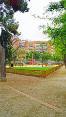Obraz premium Parque de La Maquinista, Barcelona, Catalunya, España, Europa