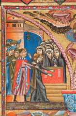 Obraz na płótnie Canvas Tafelbild der hl. Klara von Assisi, in Assisi, Umbrien, Italien