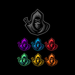 assassin e sports logo gaming mascot collection