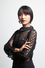 Portrait of beautiful young Asian woman