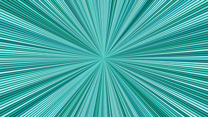 Turquoise psychedelic abstract striped star burst background design - vector explosive illustration