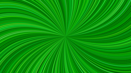 Green psychedelic abstract striped spiral background design - vector graphic from swirling rays