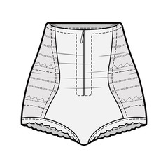 Underwear Fashion Flat Templates