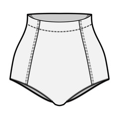 Underwear Fashion Flat Templates
