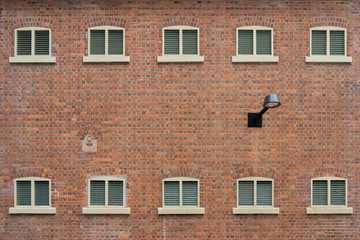 Windows and walls Old house with cracks The window and the wall of the house is a religious style according to the oriental style. Chinese mixed Japanese