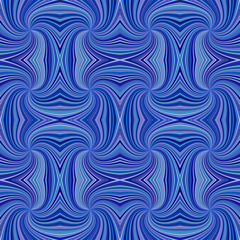 Blue seamless psychedelic geometrcial spiral stripe pattern background - vector curved ray burst graphic design