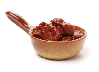 lobster paste on white background