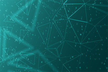 Abstract polygonal space