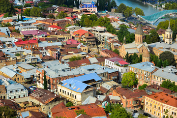 Fototapeta na wymiar Cityscape of Tbilisi, Georgia