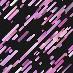 Pink abstract seamless gradient diagonal rounded stripe pattern background - trendy vector graphic design