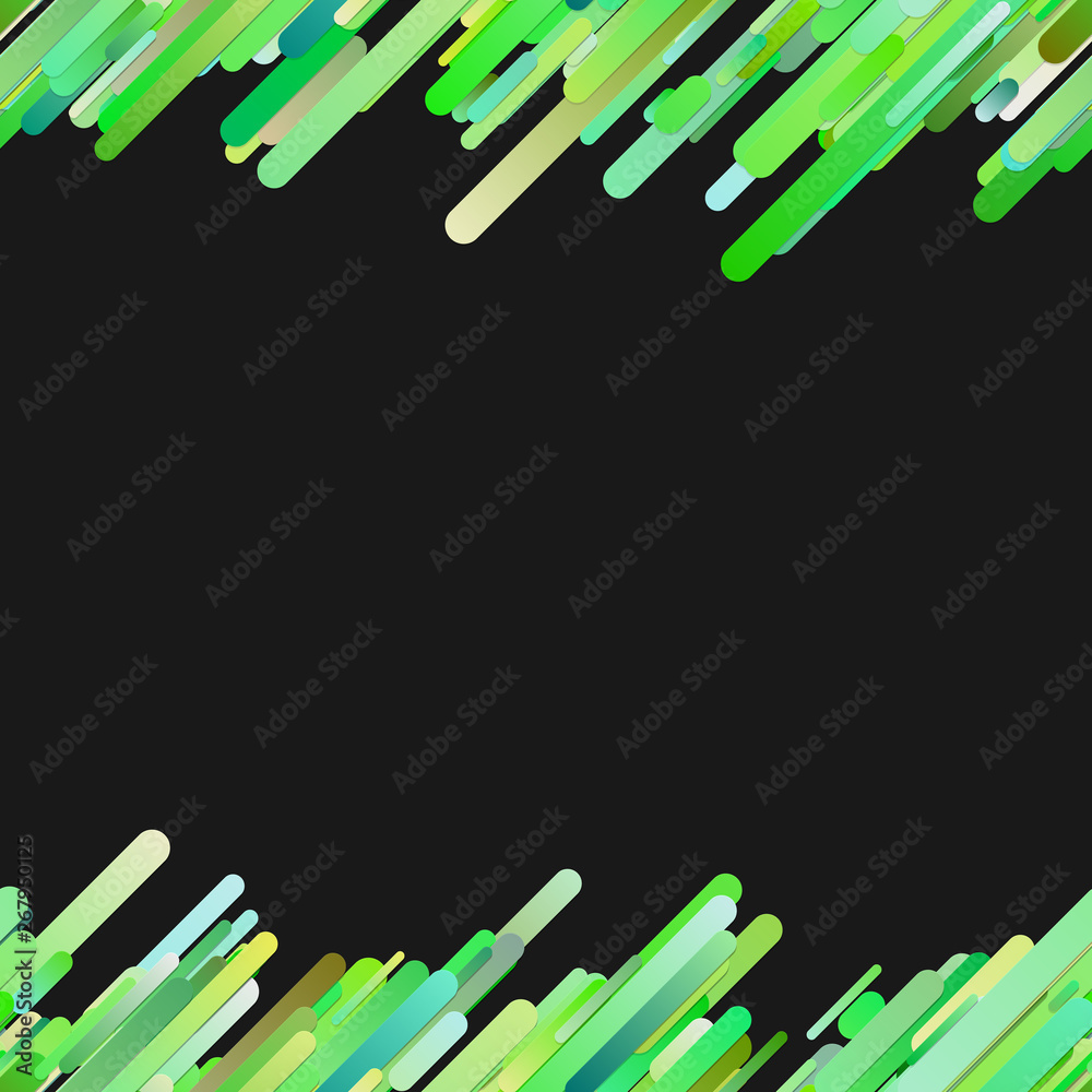 Poster green abstract repeating trendy diagonal gradient stripe pattern background - vector border graphic