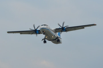 Airplane landing at Saigon Airport (SGN)