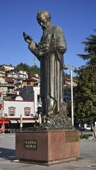 Monument to st. Clement in Ohrid. Macedonia