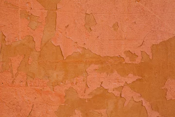 Papier Peint photo autocollant Vieux mur texturé sale Old orange textures wall background. Perfect background with space.