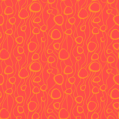 Abstract vector colorful seamless pattern. Retro hand drawn abstract organic pattern for textile, wrapping paper, prints, fabric, wallpaper, web etc.