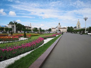 Park VDNKh in moscow russia