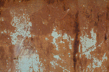 Old Rust textures wall with paint. Perfect background with space