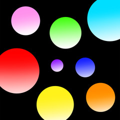 カラフルな玉の背景