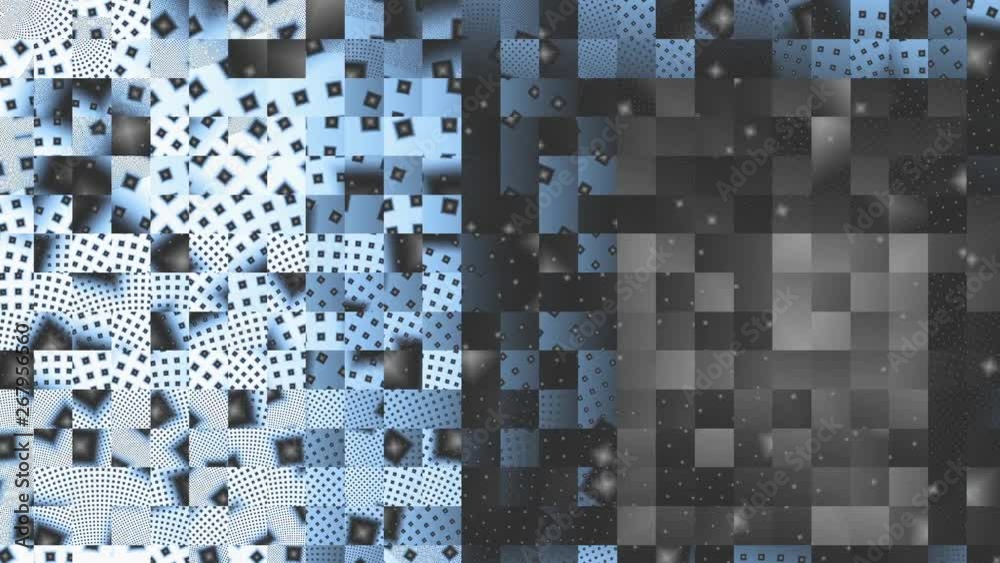 Aufkleber moving and transforming abstract geometric footage. looping video.