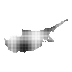 Obraz premium Map with dot