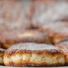 delicious sweet fried cheese cakes