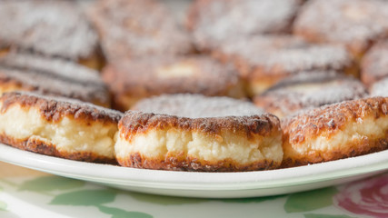 delicious sweet fried cheese cakes
