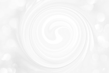 White marble texture with a spiral pattern for packaging in a modern style. Beautiful circle pattern with divorces and wavy lines in gray tones for wallpaper and screen saver, space modern theme.