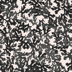 Urban UFO camouflage of various shades of gray and nude colors