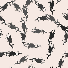 Urban UFO camouflage of various shades of gray and nude colors