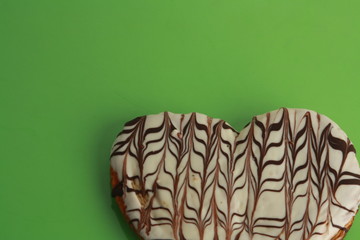 chocolate palm tree black and white, is a sweet of black and white chocolate palm tree, it is a sweet of ojaldre and chocolate and chocolate